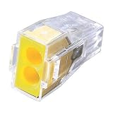 ワゴジャパン:ワゴ WGX-2 差込コネクタ 2穴用 100個入り WGX-2 型式:WGX-2（1セット:100個入）