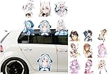 SYORI 車 ステッカー ホロライブ 白上フブキ がうる・ぐら 兎田ぺこら 大空スバル 戌神ころね 姫森ルーナ 角巻わため 鷹嶺ルイ シール デカール ステッカー 壁 漫画 ステッカーシール 防水 オートバイ ステッカー 萌えグッズ (がうる・ぐら2,M)