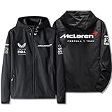 マクラーレンレーシング F1 レーシングスーツファン愛好家作業服ジャケット防風フード付きジャケットメンズジャケット F1コートジャケット