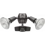 RAB Lighting STL110R Stealth 110 Sensor with Twin Die Cast R90 PAR-38 Floods, Aluminum, 110 Degrees 