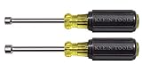 Klein Tools 630M 3" Hollow Shank Magnetic Tip Nut Driver Set (2 Pieces) [並行輸入品]