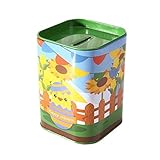 Kids保存ポット、oksaleかわいい子メタルCandy TinジュエリーTrinket Iron貯金箱コインストレージ正方形ボックスケース