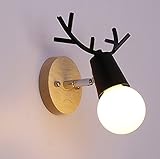 RaiFu ランプ ホルダー E27 スタイリッシュ アイアン ウォール ライト ケース ベース ホームヴィラ ホテルバー ベッドルームの装飾（光源なし） 1#