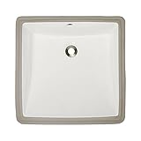 MR Direct U2230-B Bisque Undermount Porcelain Lavatory Sink [並行輸入品]