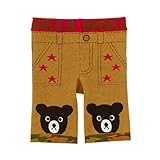 ダブルB(mikihouse) お膝にお顔★プチカモフラ柄7分丈スパッツ 90cm ベージュ（09）