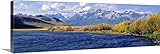 Ric Ergenbrightプレミアムシックラップキャンバス壁アート印刷題名アイダホ、Sawtooth NRA。The Salmon川、アイダホ 60" x 20" 2366949_24_60x20