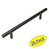 Cosmas 404 – 128orb Oil Rubbed BronzeソリッドスチールConstruction 3 / 8インチスリムラインユーロスタイルキャビネットハードウェアバーPull – 