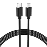 Type-C to Micro USB 変換ケーブル PVC 素材 3A 大電流 急速充電 データ転送 耐久型 汎用充電コード 1m ブラック [並行輸入品]