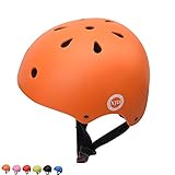 XJD ヘルメットこども用 キッズ 幼児 軽量 通気性 高品質 スポーツヘルメット S:48~54cm 自転車 サイクリング 通学 スキー 登山 バイク スケートボード 保護用ヘルメット (オレンジ,