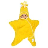 Tuppence & Crumble タッペンスアンドクランブル Star Baby Wrap スターラップ Brights ０－４ヶ月 Yellow イエロー BFSTARWb おくるみ [並行輸入