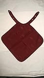 Adult Bib Dignity Clothing Protector Napkin Style Burgundy Pack of 10 by MIP