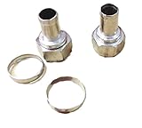 F型 コネクタ 5C 接栓 アルミリング 付 同軸ケーブル アンテナ 地デジ 対応 (100)