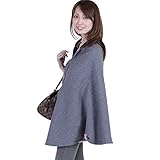 ママポンチョ ママコート 抱っこ紐ケープ 抱っこ おんぶ紐ケープ おんぶ (グレー)