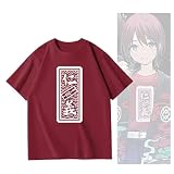 井芹仁菜コスプレ衣装 Ｔシャツ 羽織 半袖シャツ 上着 丸首 春秋服 ガールズバンドクライ風 コスチューム 記念シャツ アニメ周辺 男女兼用 (Ｔシャツ,XXL)