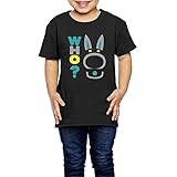 Ariesシャツ 2歳～６歳子どもＴシャツWHO だれ ウサギ 化け物 子供服 Black 5-6 Toddler