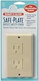 Mommys Helper Safe Plate Electrical Outlet Covers Decora (2 Screws) - Color: Almond - 2 Count [並行輸入品