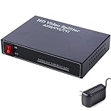 UHPPOTE ビデオ分配器 ビデオスプリッタ BNC HD 1入力 2ポート出力 分配器 増幅器 AHD/CVI/TVI分配器