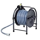 グリーンライフ(GREEN LIFE) スチールホースリールセット20m 内径15mm 流量たっぷり 幅41.5×奥行34.5×高さ49.0cm HR-L30(GY)