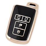 YANMW ヴォクシーノア 80系キーケースシエンタキーカバー 適合トヨタアルファード ヴェルファイア 30系 スマートキーケース(ブラック)