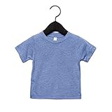(ベラ・キャンバス) Bella + Canvas 赤ちゃん・ベビー用 トライブレンド 半袖 Tシャツ (18-24ヶ月) (ブルートライブレンド)