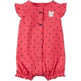 Carter's(カーターズ) スナップアップコットンロンパース ピンク ロンパース半袖 3ヶ月【並行輸入】