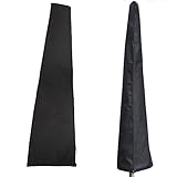 パラソルカバー ファニチャーカバー ガーデン 塵や雨や強風や雪などに対応 防水 アウトドア 190cm (ブラック)