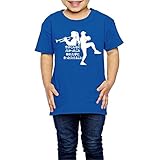 Ariesシャツ 2歳～６歳子どもＴシャツトランペット少女 野球部 吹奏楽部 部活 応援 ジュニアＴシャツ キッズＴシャツ RoyalBlue 5-6 Toddler