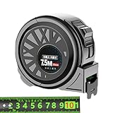 Generic 蛍光巻尺 蛍光鋼巻尺 | 建設巻尺 | 片面測定テープ 暗い可視性のための巻尺 自動ロック式厚みのある巻尺 格納式