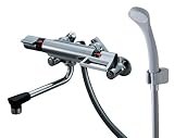 SANEI 【バス用混合栓】サーモシャワー混合栓 ベンリー偏心管付き オールメッキ SK1812DC-3U