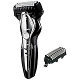 パナソニック メンズシェーバー（黒） + 交換用替刃（外刃）セットPanasonic LAMDASH（ラムダッシュ） WET/DRY 【3枚刃】 ES-CST2QSS-K