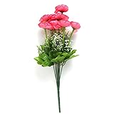 GRALARA結婚式　パーティー　家　装飾　シルク　フラワー　ブーケ　造花　全６色選べる - ピンク