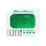 TENGA UNI EMERALD テンガ ユニ エメラルド ステップカット ユニセックス ぷるぷる触感 使い切り ミニローション付き