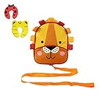 RedKite Toddlers Lion Back Pack & Detachable Walking Reins- Incs 2 Foam Doorstoppers by Red Kite