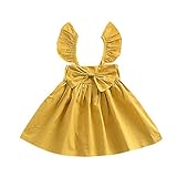 Tovadoo 子供服 女の子 ドレス ワンピース ノースリーブ リボン カジュアル フォーマル プリンセス 姉妹揃い 可愛い おしゃれ 結婚式 発表会 6-24ヶ月