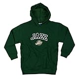 Utah Jazz NbaバスケットボールYouthパーカー、フード付きスウェットシャツ、グリーン L グリーン