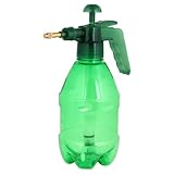 uxcell ガーデンスプレーボトル　携帯用　プラスチック製　ハンドグリップ　クリアグリーン　1500ml