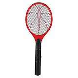 Acogedor　電撃殺虫器　電池式の蚊取り器　スパイダー　薬剤不使用　安心とご利用　ハエ・蚊を撃退　手軽持ちやすい　3層安全メッシュ （三色）(赤い)