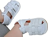 Cure Baby キッズ 男女兼用 シューズ サンダル ストラップ 12cm 白 海外工場直送