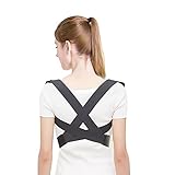 姿勢補正装置背部X字型の肩のサポート鎖骨のウエスト学生と大人のためのまっすぐ修正ベルト(XL)