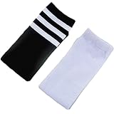 GudeHome スクールソックス 無地 ハイソックス 2足組 ベビー キッズ 靴下 子供 クルーソックス ストライプ 男女兼用