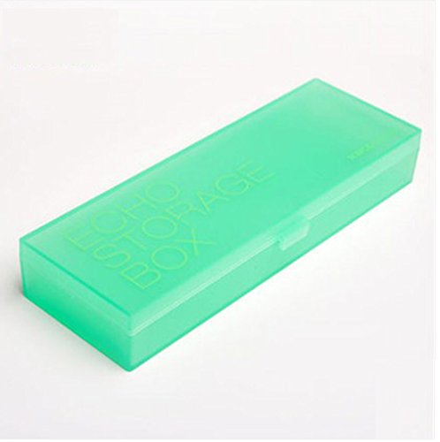 Mt On Do 透明 つや消しプラスチック ペンケース 筆箱 筆入れ 文房具 収納 オフィス ビジネス シンプル 学生 パステル 6 カラー グリーン 文具百貨