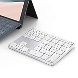 Mac Os Bluetooth テンキー、35-キーMacBook/MacBook Pro/AirおよびWindowsラップトップ用の充電式ウルトラサイレントテンキーアルミニウムワイヤレステンキー