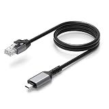 USB-C to LANケーブル 2M 有線LANアダプター ランケーブル Type-C to RJ45 ギガビットイーサネットケーブル 直接接続 スマホ iPhone16/15対応 MacBook iPad air Pro mini Galaxy Xperia Android ノートPC (USB Type-C)