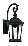 Trans Globe Lighting 40401 BK Chateau Villa Wall Lantern, 21", Black [並行輸入品]
