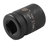 uxcell 6ポイントソケット　6点コンセント　CR-V鋼　ブラック　レンチキット　1個