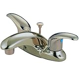 Kingston Brass KB6628LL Two Handle 4 in. Centerset Lavatory Faucet with Retail Pop-up