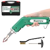 Huanyu ホットカッター ホットナイフ 600℃加熱調節 110V/100W ナイロン/布/ロープ/プラスチック/スチロール カット用 (100W シャープナイフ)