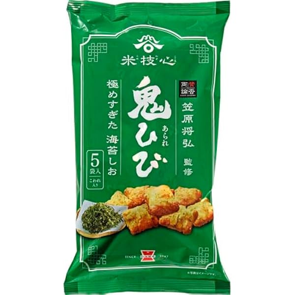 Amazon.co.jp: 岩塚製菓 鬼ひび 海苔しお 100g : 食品・飲料・お酒