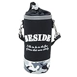 BESIDE[ペットボトルホルダー]ボトルケース/迷彩×ロゴ カミオジャパン 水筒 かわいい グッズ 通販