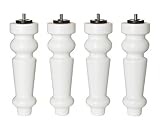 IKEA brattvag 7 7 / 8 "寝室ホワイトベッドRisers – Best Natural 100 % beech wood – Taperedベッド脚Risers – 簡単にインスト
